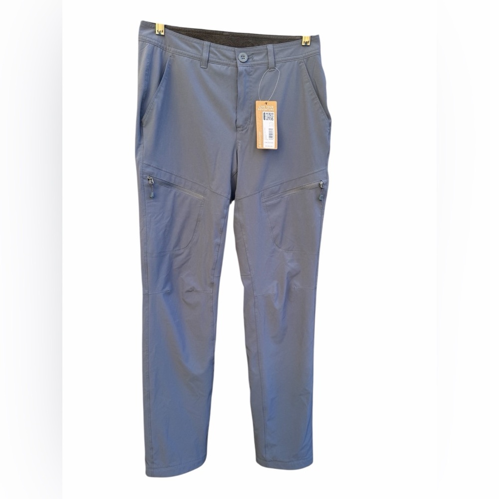 Eddie Bauer WR Flexion Fleece Lined Winter Cargo Pants Gunmetal Blue Sz 2